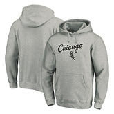 Gray Chicago White Sox Team Lock Up Wordmark Pullover Hoodie