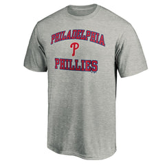 Heather Gray Philadelphia Phillies Heart & Soul T-Shirt