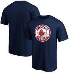 Navy Boston Red Sox Cooperstown Collection Forbes Team Logo T-Shirt