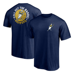 Navy Milwaukee Brewers Roll Out the Barrel T-Shirt