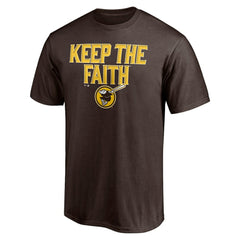 Brown San Diego Padres Keep the Faith T-Shirt