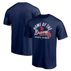 Navy Atlanta Braves Hometown Collection Home of the Braves T-Shirt