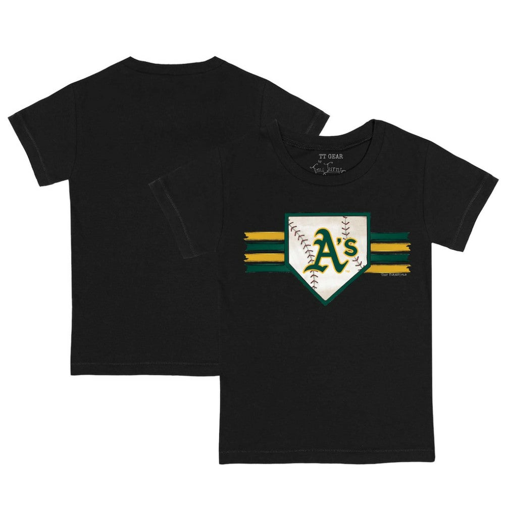 Black Athletics Tiny Turnip Youth Base Stripe T-Shirt