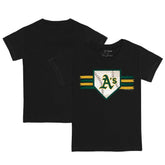 Black Athletics Tiny Turnip Youth Base Stripe T-Shirt