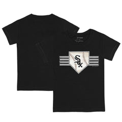 Black Chicago White Sox Tiny Turnip Youth Base Stripe T-Shirt