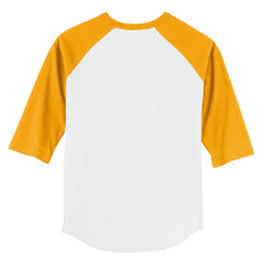 White/Gold San Diego Padres Tiny Turnip Youth Baseball Cross Bats 3/4-Sleeve Raglan T-Shirt