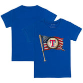 Royal Texas Rangers Tiny Turnip Youth Baseball Flag T-Shirt