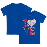 Royal Texas Rangers Tiny Turnip Youth Baseball Love T-Shirt