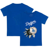 Royal Los Angeles Dodgers Tiny Turnip Youth Baseball Tear T-Shirt