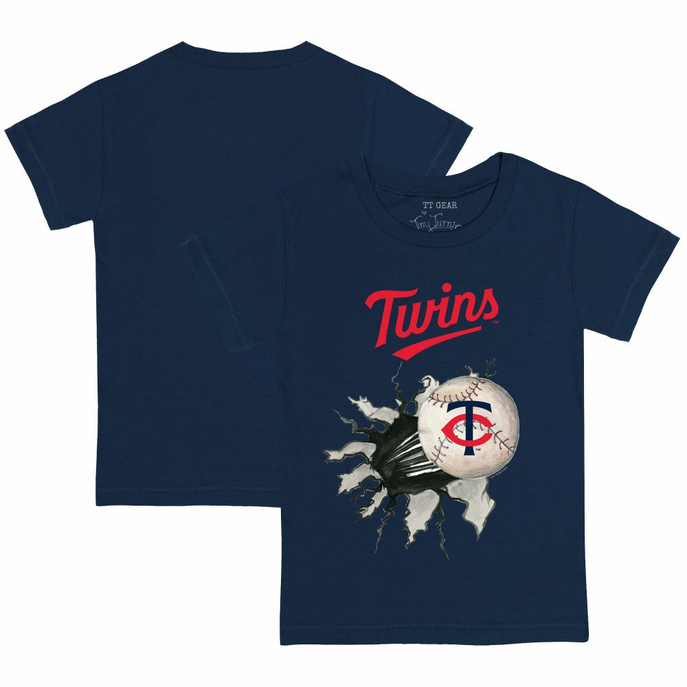 Navy Minnesota Twins Tiny Turnip Youth Baseball Tear T-Shirt