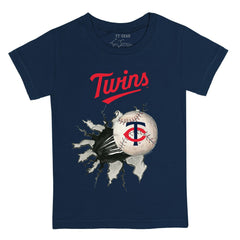 Navy Minnesota Twins Tiny Turnip Youth Baseball Tear T-Shirt