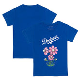 Royal Los Angeles Dodgers Tiny Turnip Youth Blooming Baseballs T-Shirt