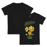 Black Athletics Tiny Turnip Youth Blooming Baseballs T-Shirt