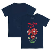 Navy Minnesota Twins Tiny Turnip Youth Blooming Baseballs T-Shirt