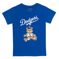 Royal Los Angeles Dodgers Tiny Turnip Youth Teddy Boy T-Shirt