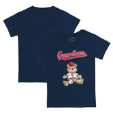 Navy Cleveland Guardians Tiny Turnip Youth Teddy Boy T-Shirt