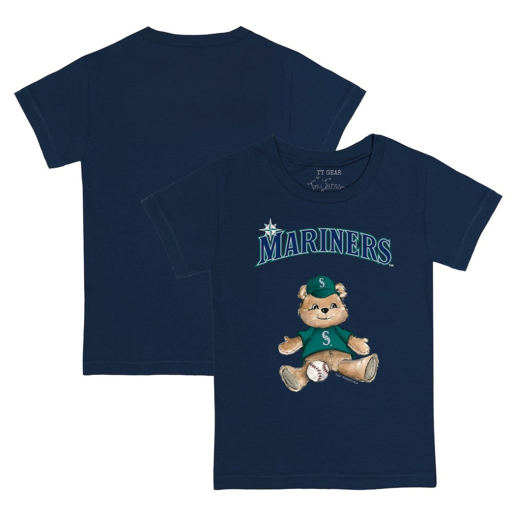 Navy Seattle Mariners Tiny Turnip Youth Teddy Boy T-Shirt