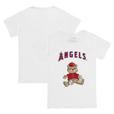 White Los Angeles Angels Tiny Turnip Youth Teddy Boy T-Shirt