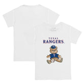 White Texas Rangers Tiny Turnip Youth Teddy Boy T-Shirt