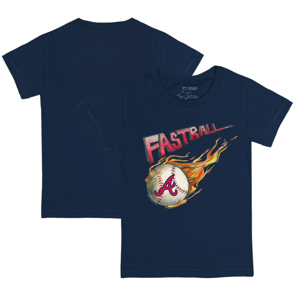 Navy Atlanta Braves Tiny Turnip Youth Fastball T-Shirt