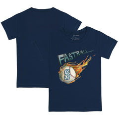 Navy Seattle Mariners Tiny Turnip Youth Fastball T-Shirt
