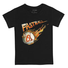 Black Baltimore Orioles Tiny Turnip Youth Fastball T-Shirt