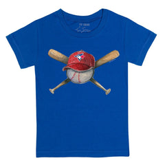 Royal Toronto Blue Jays Tiny Turnip Youth Hat Crossbats T-Shirt