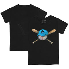Black Miami Marlins Tiny Turnip Youth Hat Crossbats T-Shirt