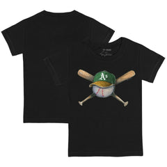 Black Athletics Tiny Turnip Youth Hat Crossbats T-Shirt