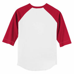 White/Red Cincinnati Reds Tiny Turnip Youth Hat Crossbats 3/4-Sleeve Raglan T-Shirt