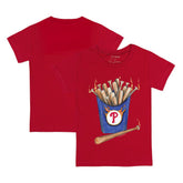 Red Philadelphia Phillies Tiny Turnip Youth Hot Bats T-Shirt