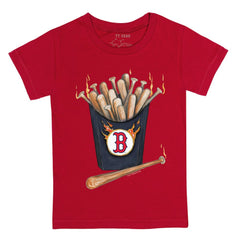 Red Boston Red Sox Tiny Turnip Youth Hot Bats T-Shirt