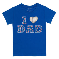 Royal Chicago Cubs Tiny Turnip Youth I Love Dad T-Shirt