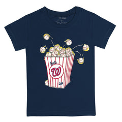 Navy Washington Nationals Tiny Turnip Youth Popcorn T-Shirt
