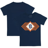 Navy Detroit Tigers Tiny Turnip Youth Prism Arrows T-Shirt