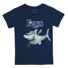 Navy Tampa Bay Rays Tiny Turnip Youth Shark T-Shirt