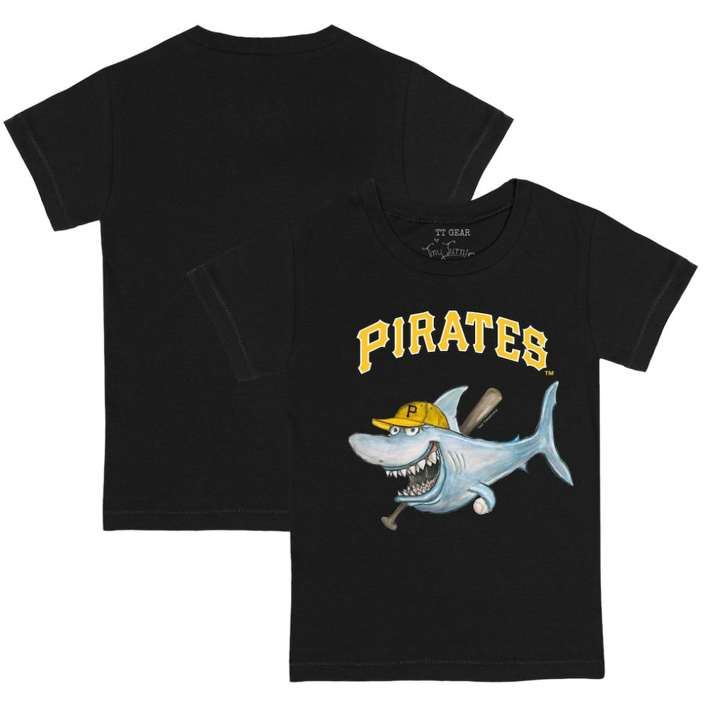 Black Pittsburgh Pirates Tiny Turnip Youth Shark T-Shirt