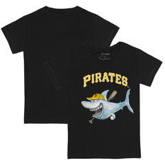 Black Pittsburgh Pirates Tiny Turnip Youth Shark T-Shirt