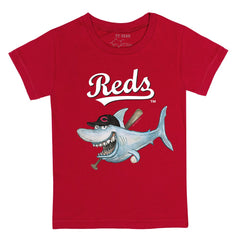 Red Cincinnati Reds Tiny Turnip Youth Shark T-Shirt