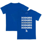 Royal Los Angeles Dodgers Tiny Turnip Youth Stacked T-Shirt