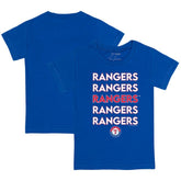 Royal Texas Rangers Tiny Turnip Youth Stacked T-Shirt