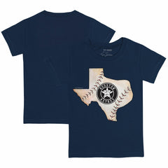 Navy Houston Astros Tiny Turnip Youth State Outline T-Shirt