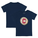 Navy Cleveland Guardians Tiny Turnip Youth Stitched Baseball T-Shirt