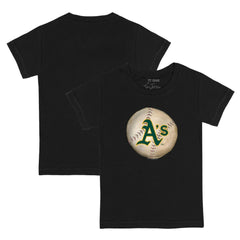 Black Athletics Tiny Turnip Youth Stitched Baseball T-Shirt
