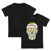 Black Pittsburgh Pirates Tiny Turnip Youth Sugar Skull T-Shirt