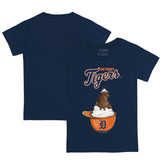 Navy Detroit Tigers Tiny Turnip Youth Sundae Helmet T-Shirt