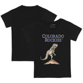 Black Colorado Rockies Tiny Turnip Youth TT Rex T-Shirt