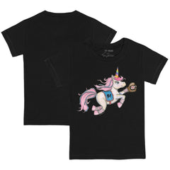 Black Miami Marlins Tiny Turnip Youth Unicorn T-Shirt
