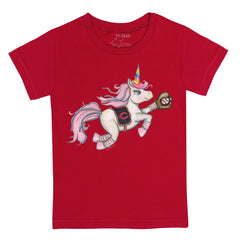 Red Cincinnati Reds Tiny Turnip Youth Unicorn T-Shirt