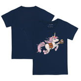Navy Detroit Tigers Tiny Turnip Youth Unicorn T-Shirt